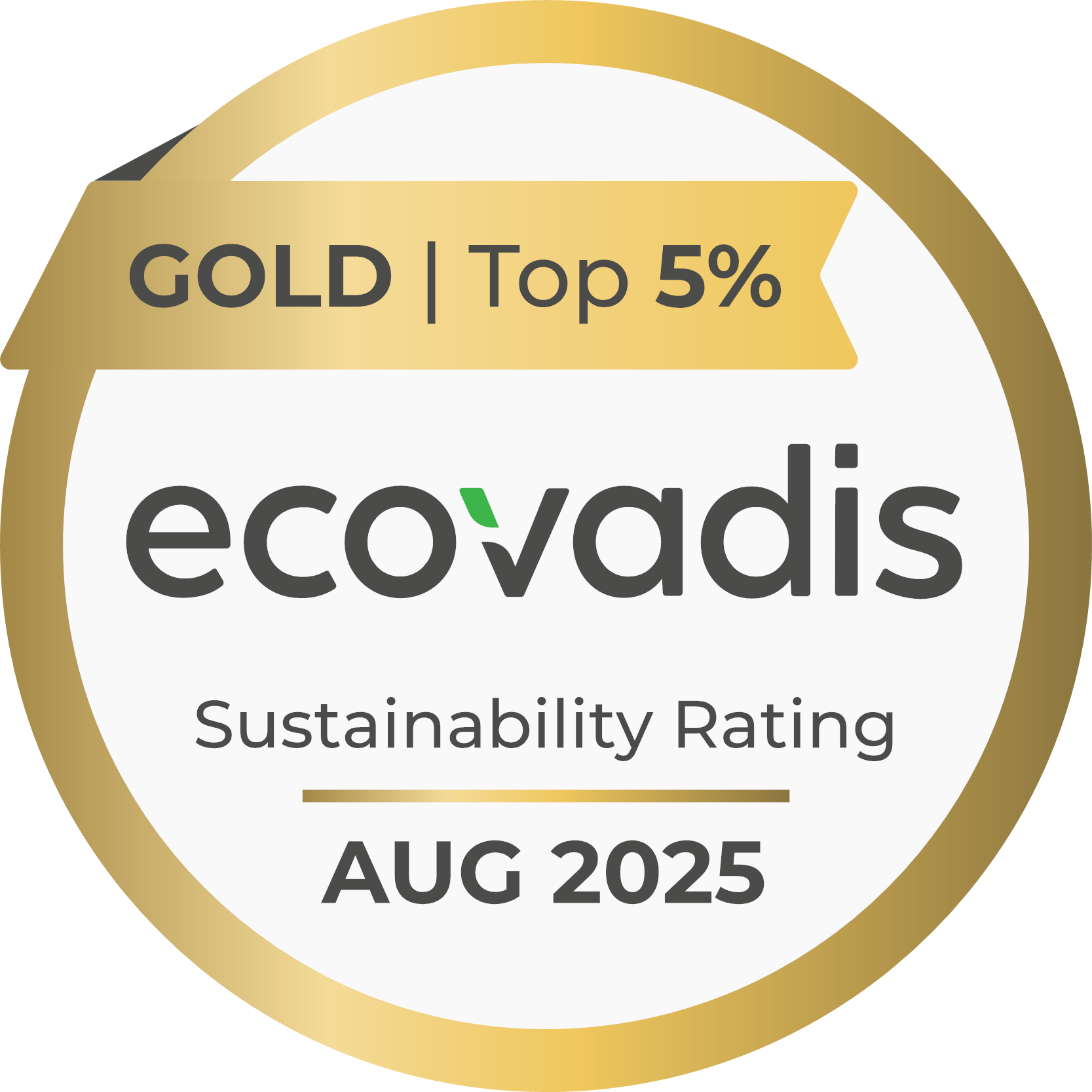 Ecovadis médaille d'or
